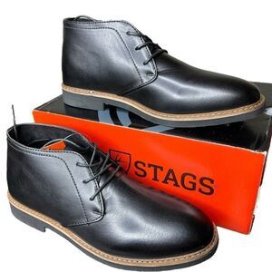 NEW Deer Stags Kid's Ballard Black Dress Comfort Bootie 5M